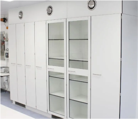 Lab storage cabinets